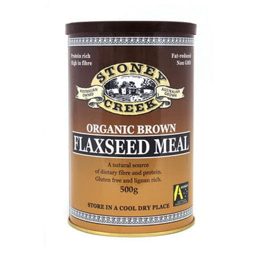 Stoney Creek Organic Flaxseed Meal Brown 500g